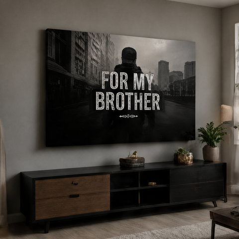 For My Brother  Premium Canvas Print